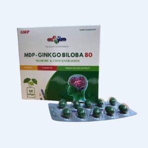 Bổ não MDP - Ginkgo BIloba 80mg ( hộp 100 viên nang mềm )